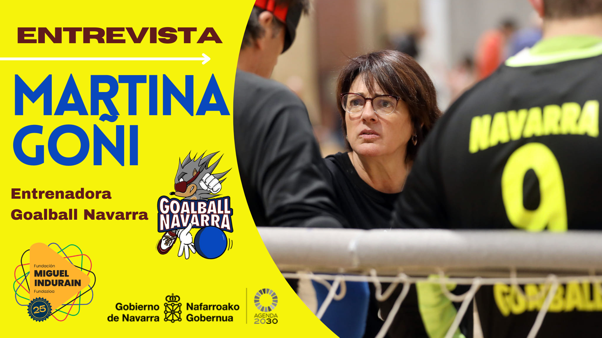 Entrevista con Martina Goñi, entrenadora del GoalBall Navarra